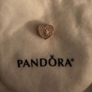 Pandora Rose Heart Charm
